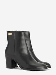 Barbour® Black Amelia Leather Heeled Chelsea Boots - Image 3 of 5