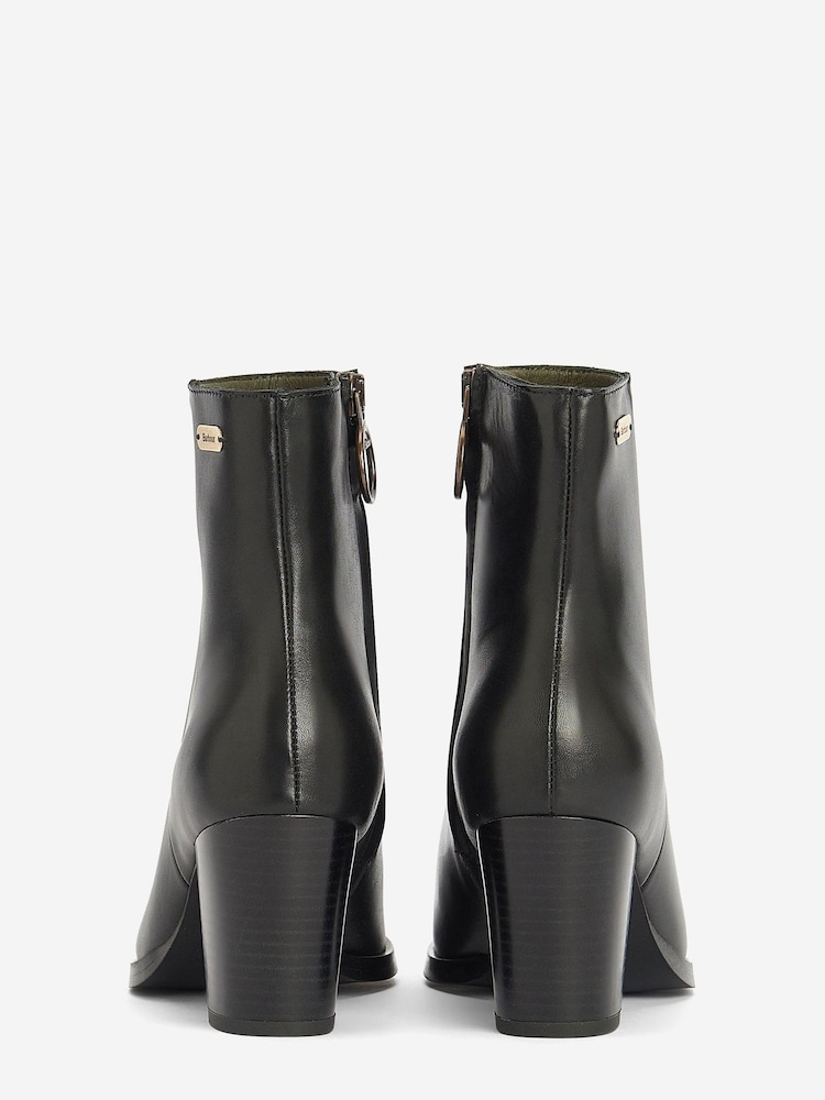 Barbour® Black Amelia Leather Heeled Chelsea Boots - Image 5 of 5