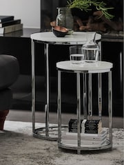 White Mode Gloss Nest of Tables - Image 1 of 9
