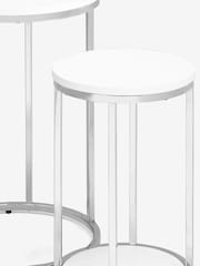 White Mode Gloss Nest of Tables - Image 2 of 9