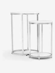 White Mode Gloss Nest of Tables - Image 7 of 9