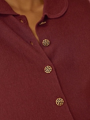 Monsoon Brown Kay Collar Cardigan - Image 3 of 3