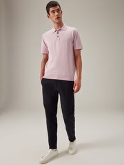 Pink Marl Knitted Polo Shirt - Image 2 of 7