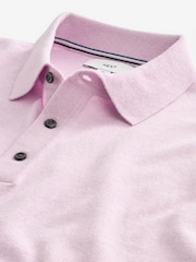 Pink Marl Knitted Polo Shirt - Image 6 of 7