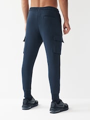 Navy Cotton Rich Cuffed Cargo Joggers - Image 2 of 8