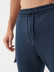 Navy Cotton Rich Cuffed Cargo Joggers - Image 3 of 8