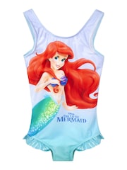 Vanilla Underground Blue Little Mermaid Swimsuit and Towel Poncho Set - Image 3 of 4