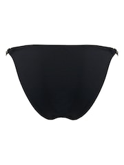 Pour Moi Black Tie Side Mykonos Adjustable Side Bikini Bottoms - Image 4 of 4