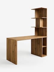Dark Bronx Oak Effect Desk - Image 5 of 6