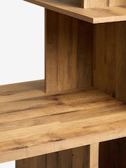 Dark Bronx Oak Effect Desk - Image 6 of 6