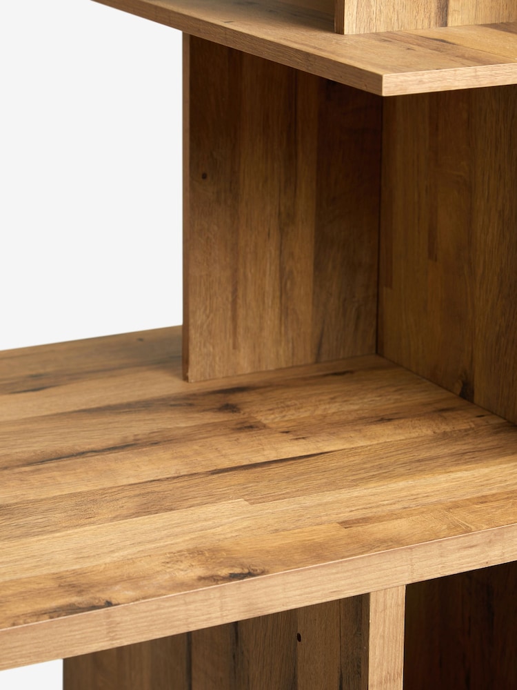 Dark Bronx Oak Effect Desk - Image 6 of 6
