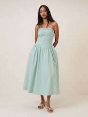 Nobodys Child Green Rosalie Midi Dress - Image 1 of 5