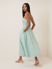 Nobodys Child Green Rosalie Midi Dress - Image 2 of 5