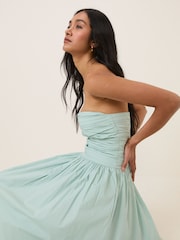 Nobodys Child Green Rosalie Midi Dress - Image 4 of 5