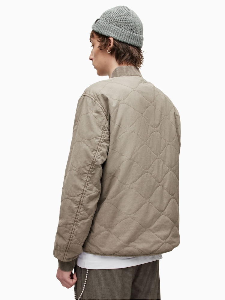 AllSaints Green Vesco Jacket - Image 2 of 8