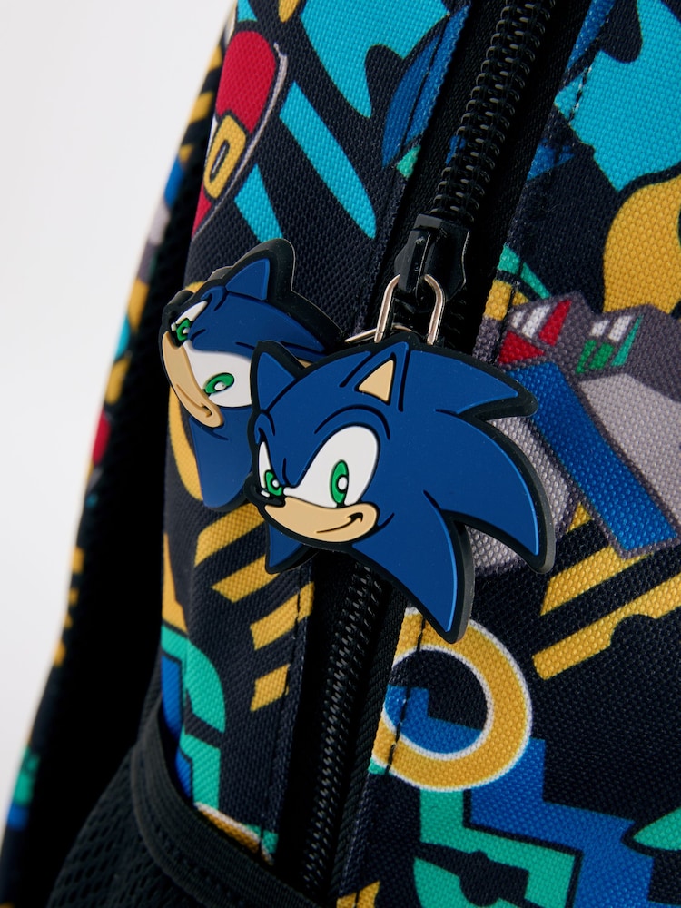 שחור בהדפס Sonic - תיק גב רישיון - Image 6 of 8