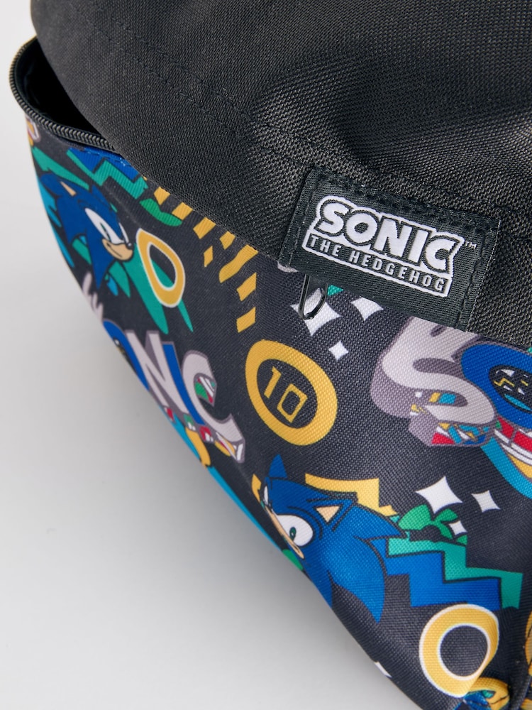 שחור בהדפס Sonic - תיק גב רישיון - Image 7 of 8