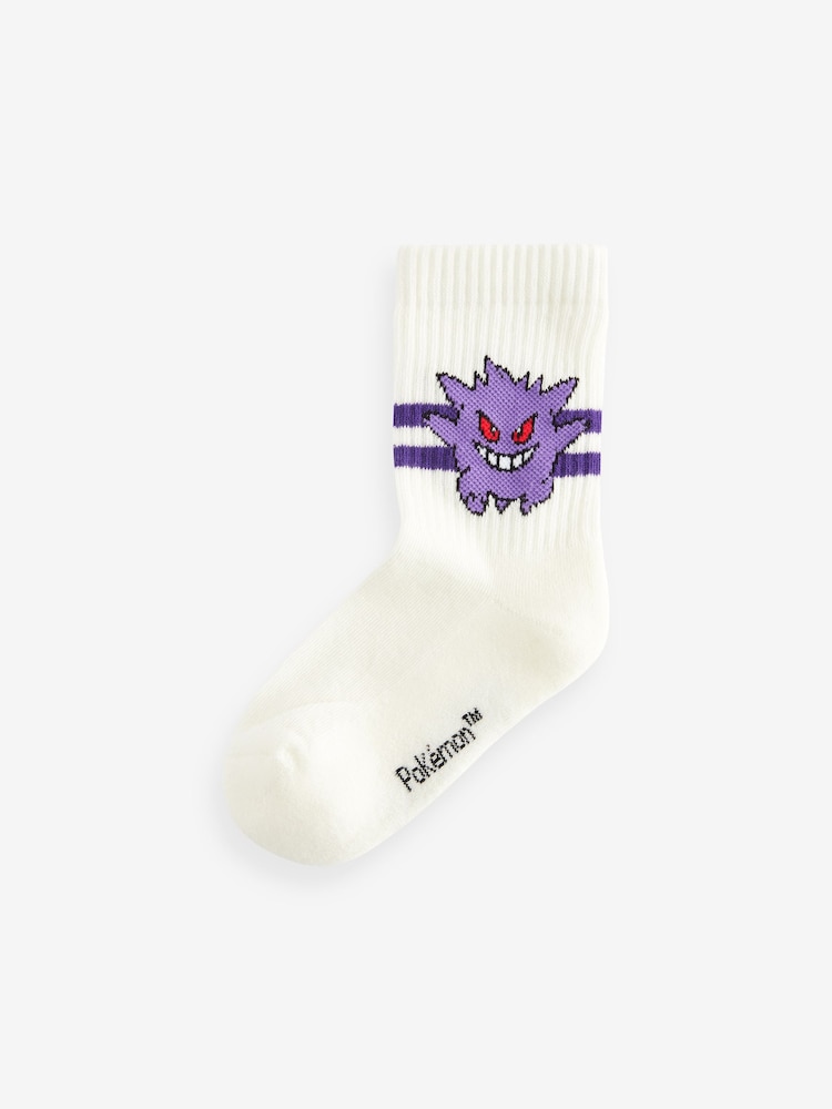 White Pokemon Socks 3 Pack - Image 2 of 4