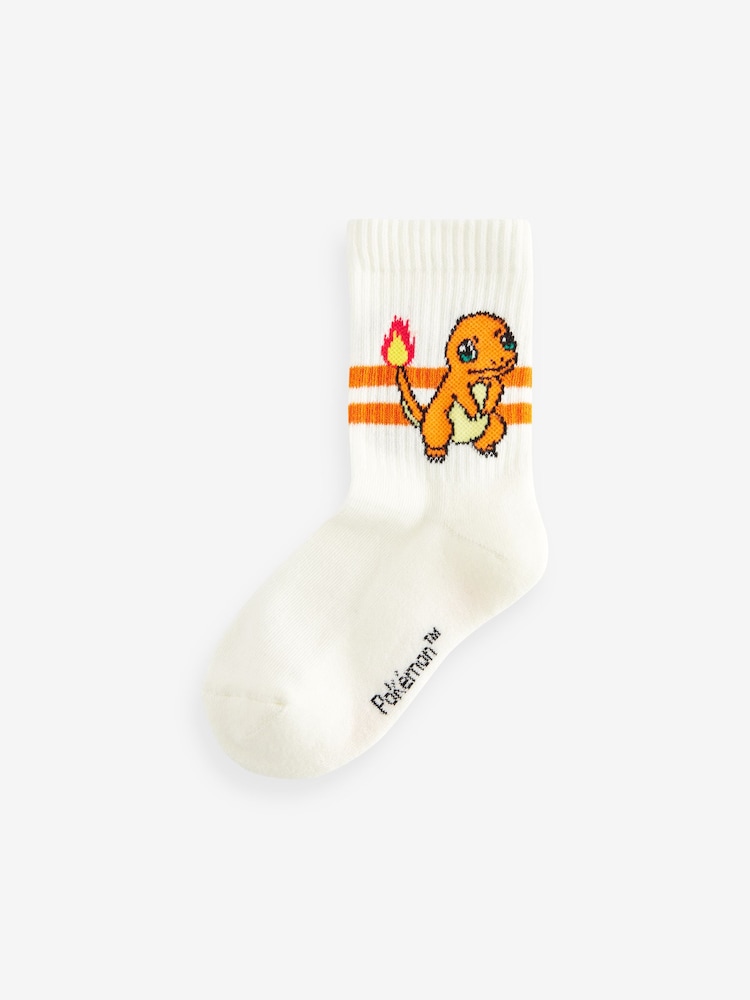 White Pokemon Socks 3 Pack - Image 3 of 4
