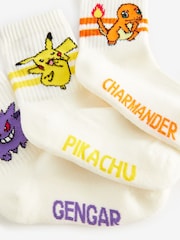 White Pokemon Socks 3 Pack - Image 4 of 4
