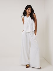 Nobodys Child White Tate Pintuck Shell Top - Image 1 of 5