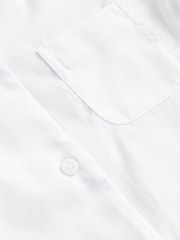 White 2 Pack Short Sleeve Revere Collar School Shirts (3-17yrs) - Image 7 of 7