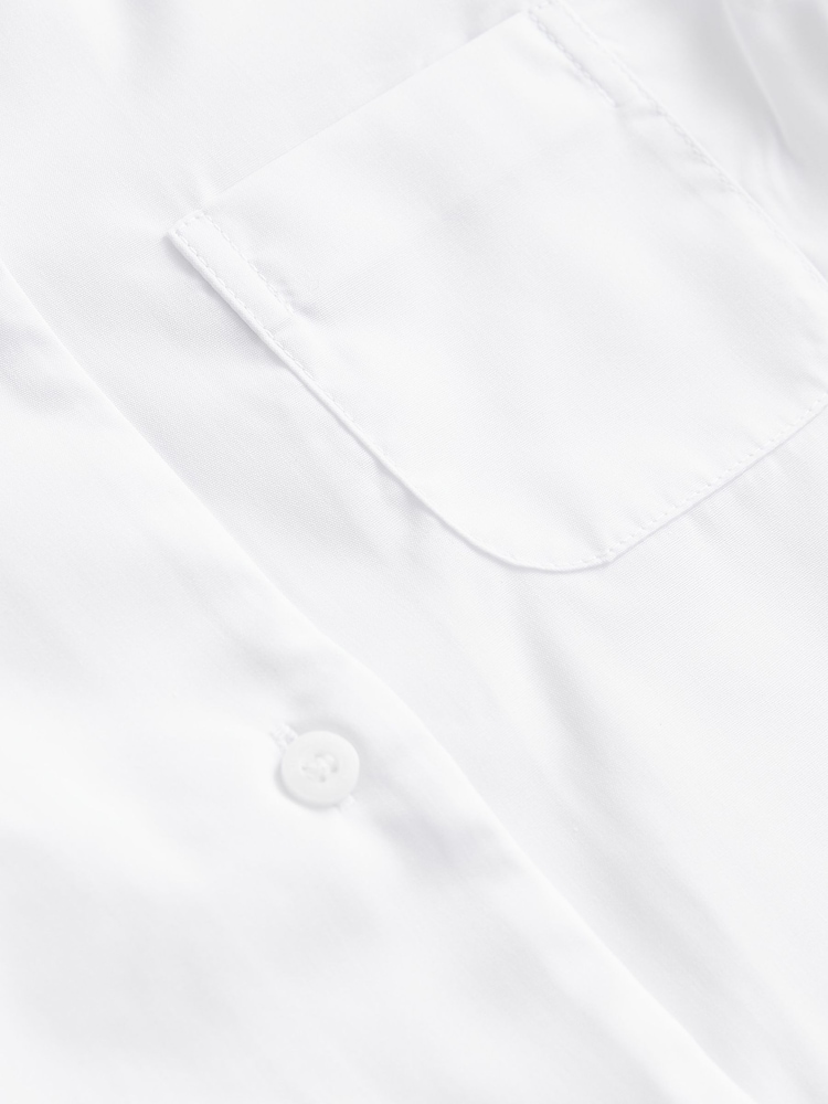 White 2 Pack Short Sleeve Revere Collar School Shirts (3-17yrs) - Image 7 of 7