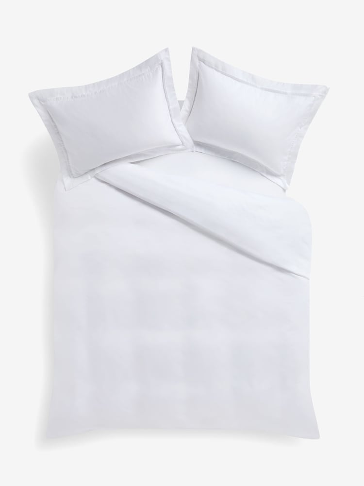 White Collection Luxe 1000 Thread Count Sateen Oxford Luxury Duvet Cover and Pillowcase Set - Image 7 of 7 White Collection Luxe 1000 Thread Count Sateen Oxford Luxury Duvet Cover and Pillowcase Set - Image 7 of 7