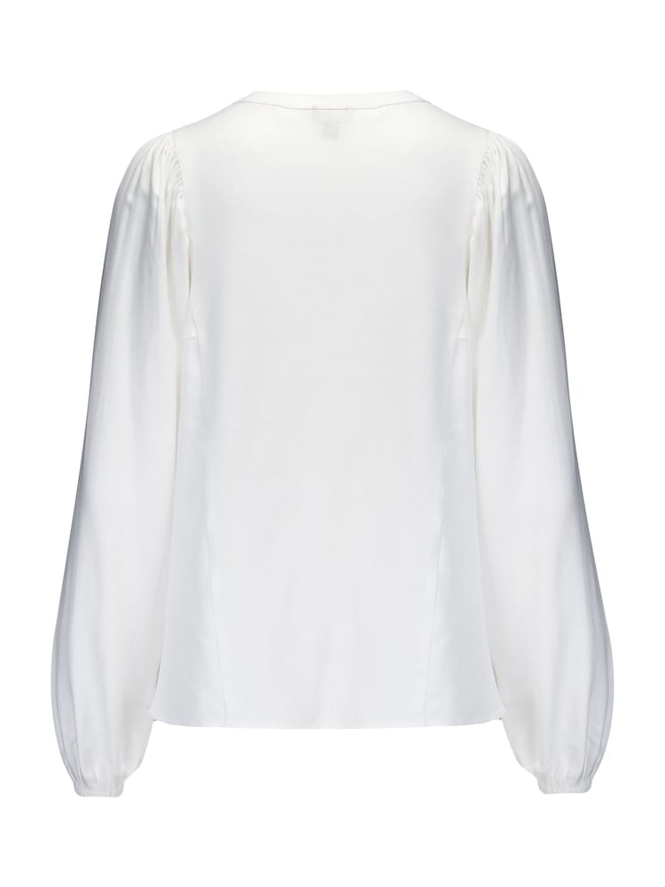 Pour Moi White Stacie Fuller Bust Embroidered Woven Long Sleeve Blouse - Image 4 of 4