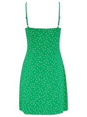 Pour Moi Green Strappy Tie Front Dress - Image 4 of 4