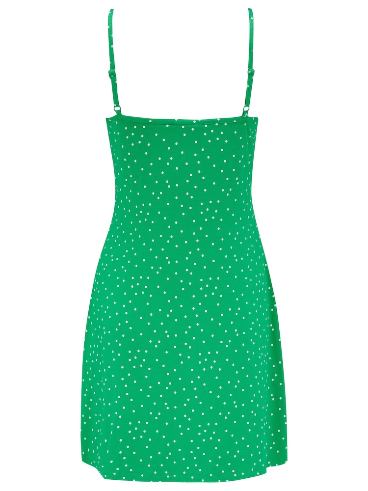 Pour Moi Green Strappy Tie Front Dress - Image 4 of 4
