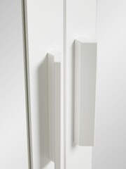 White Flynn Mirrored Double Wardrobe - Image 3 of 9
