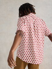 White Stuff Red Retro Spot Printed Shirt - Image 2 of 7