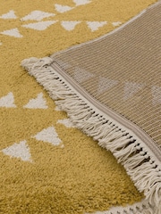 Asiatic Rugs Mustard Yellow Rocco Flags Ultra Soft Rug - Image 2 of 4