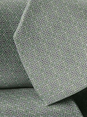 Charles Tyrwhitt Green Silk Print Tie - Image 3 of 3