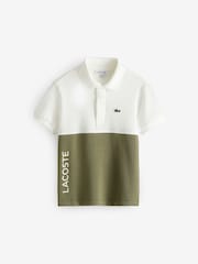 Polo Lacoste enfant à logo color block - Image 1 of 3