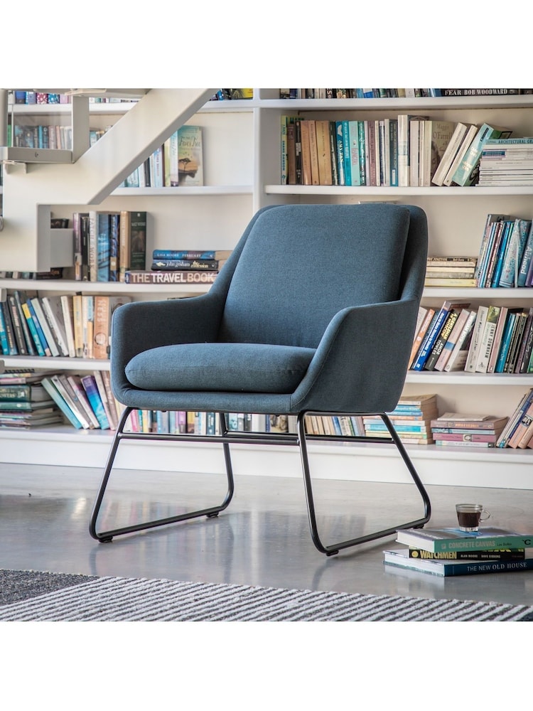 Gallery Home Blue Fessy Chair - Image 1 of 9