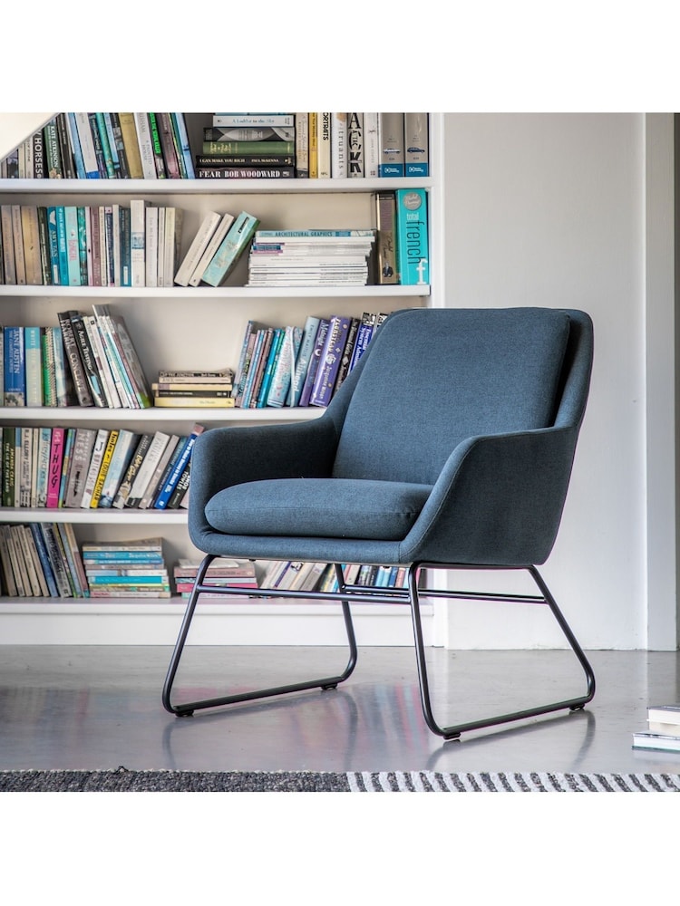 Gallery Home Blue Fessy Chair - Image 2 of 9