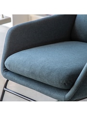 Gallery Home Blue Fessy Chair - Image 4 of 9