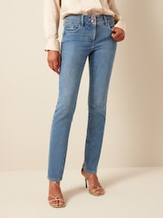Smoky Blue Slim Lift And Shape Jeans - Image 2 of 7