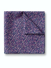Charles Tyrwhitt Blue Spot Silk Pocket Square Handkerchief - Image 1 of 3