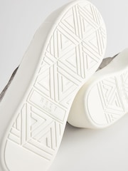 Pewter Silver Signature Forever Comfort® Leather Chunky Wedge Platform Trainers - Image 7 of 8