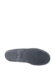 Cotswold Blue Alberta Slip On Moccasin Slippers - Image 4 of 4
