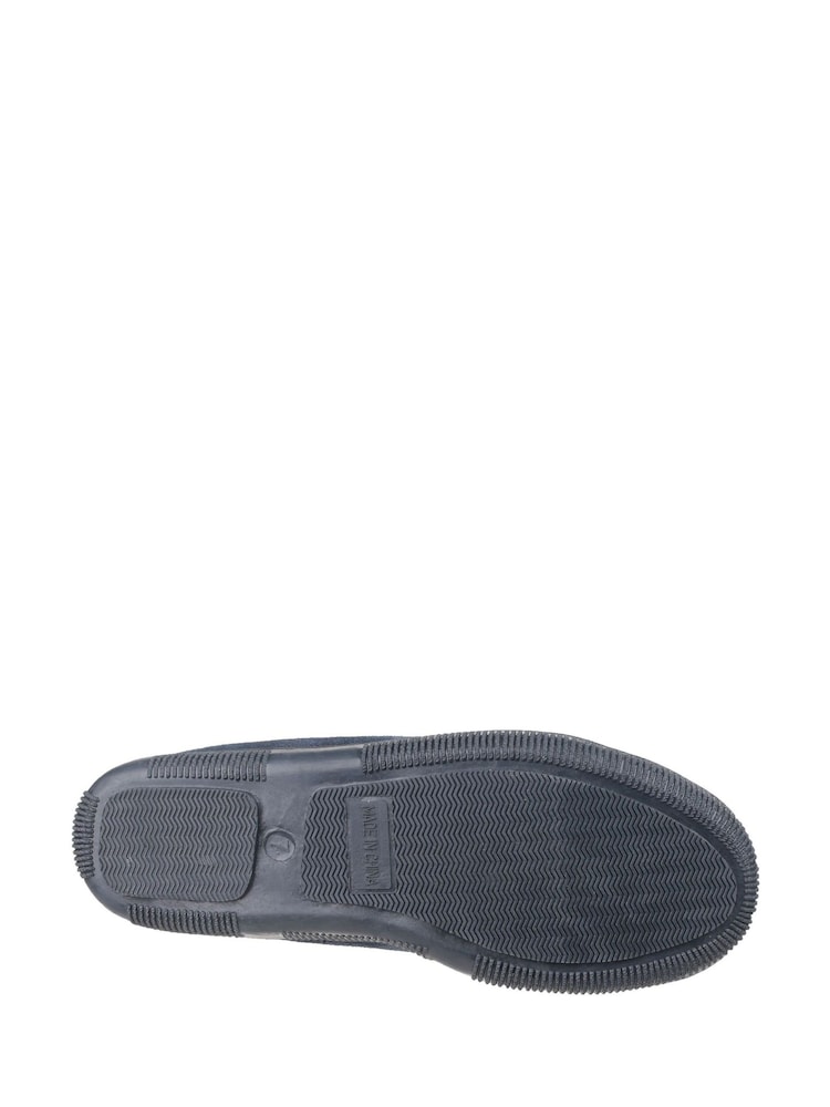 Cotswold Blue Alberta Slip On Moccasin Slippers - Image 4 of 4