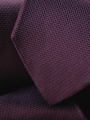 Morado oscuro - Corbata de seda texturizada Charles Tyrwhitt - Imagen 3 de 3