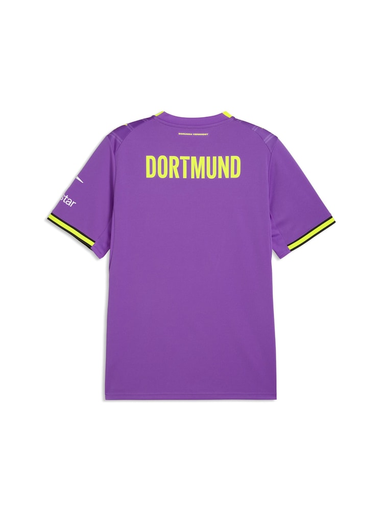 Puma Purple Borussia Dortmund Third Jersey T-Shirt - Image 6 of 6 Puma Purple Borussia Dortmund Third Jersey T-Shirt - Image 6 of 6