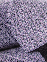 Charles Tyrwhitt Purple Silk Print Tie - Image 3 of 3