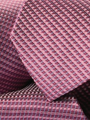 Charles Tyrwhitt Pink Stone Medallion Silk Tie - Image 3 of 3
