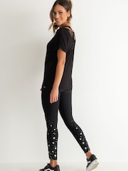 Pour Moi Black Energy Star Foil 7/8 Leggings - Image 2 of 4