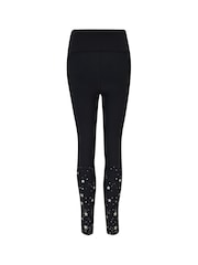 Pour Moi Black Energy Star Foil 7/8 Leggings - Image 4 of 4